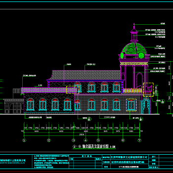 主题公园商店外包装施工图，公园商店CAD施工图纸下载