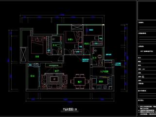 现代样板房家居CAD施工图，CAD建筑图纸免费下载