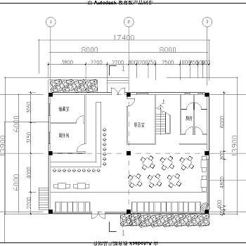 二层咖啡馆建筑方案图CAD图纸下载