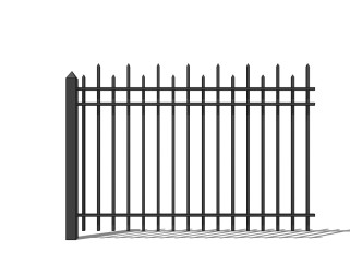 现代铁艺栏杆su模型下载、铁艺栏杆草图大师模型下载