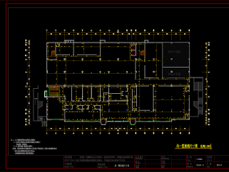 某公司会议室CAD施工图，办公空间CDA施工图下载