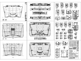 中型超市建筑施工图下载,超市CAD图纸设计分享