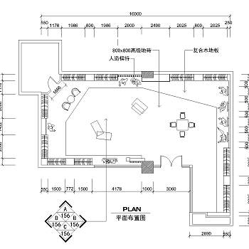 现代时尚服装店施工图cad图纸下载