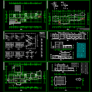 全套幼儿园装修CAD图，幼儿园CAD施工图纸下载