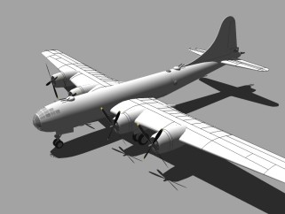 现代飞机草图大师模型，飞机sketchup模型