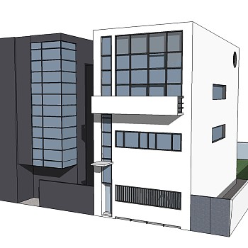 柯布西耶作品吉野特住宅草图大师模型下载