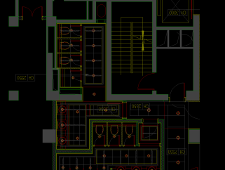 中餐厅内装设计CAD施工图，餐厅CAD布置图下载