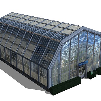 现代温室大棚草图大师模型，温室大棚sketchup模型免费下载