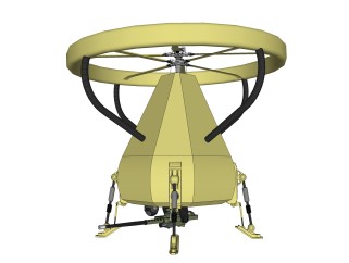 现代无人机sketchup模型，无人机草图大师模型下载