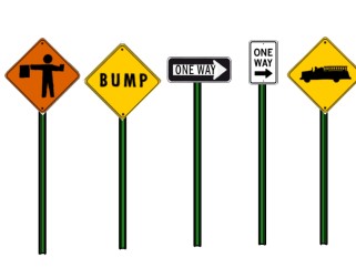 现代交通路标指示牌组合sketchup模型分享，交通指示牌草图大师模型免费下载