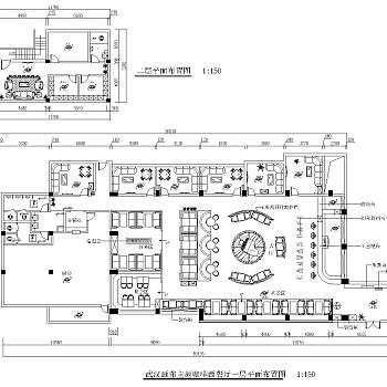 画布主题咖啡西餐厅施工图