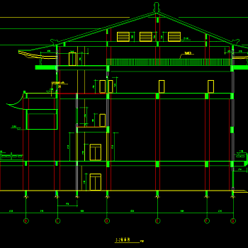 静音寺建筑施工图，寺庙CAD施工图纸下载