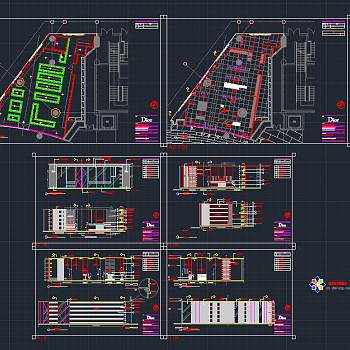 上海Dior男装专卖店施工图，服装店CAD建筑图纸免费下载