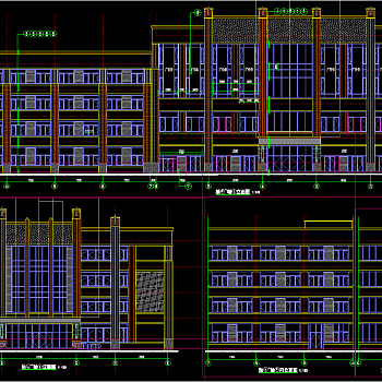 社区农贸市场建筑施工图，CAD施工图纸下载