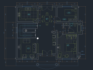欧式别墅设计图私人别墅cad施工图，别墅设计施工图纸下载