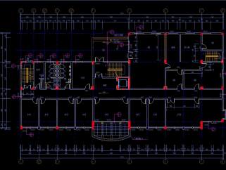 六层工商管理局办公楼设计图，办公楼CAD施工图纸下载