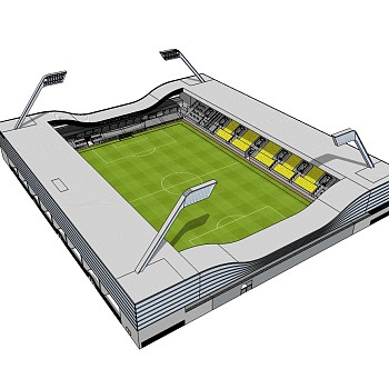 体育馆草图大师模型，体育馆SU模型下载