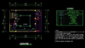 某三层办公楼弱电及安防设计CAD施工图，办公楼弱电CAD图纸下载