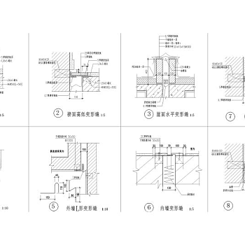 变形缝节点大样详图