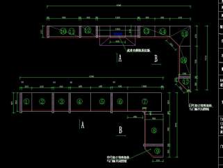 原创精品橱柜CAD图库，精品橱柜CAD施工图下载