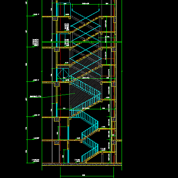 现代风格办公楼建筑设计施工图，办公楼建筑CAD施工图纸下载