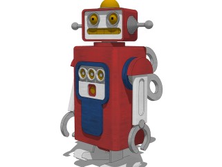 现代机器人草图大师模型，玩具su模型下载