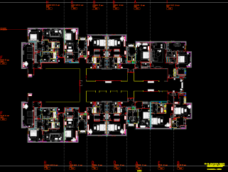 现代酒店CAD施工图，酒店CAD建筑图纸下载