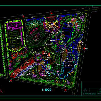园林景观CAD规划施工图，园林景观CAD施工图纸下载