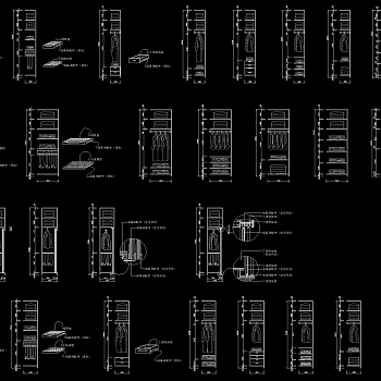 衣柜柜体格局，衣柜柜体格局CAD大样图下载