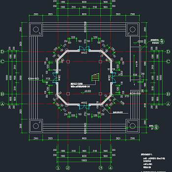 欧式观光塔施工图，观光塔CAD施工图纸下载