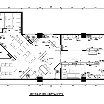 现代会议办公室CAD施工图