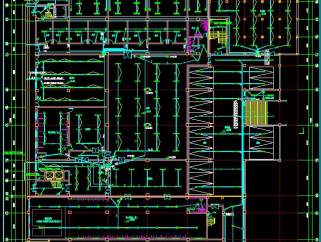 一栋7层的综合办公楼电气设计CAD施工图，综合办公楼电气设计图纸下载