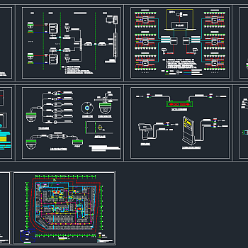 视频车位引导系统CAD图纸，车位引导系统CAD施工图纸下载