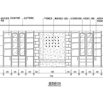 120款装饰柜cad图纸下载dwg文件下载