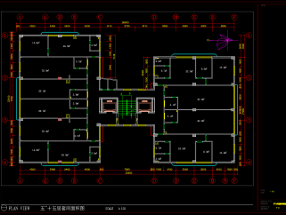 公寓办公室翻新图CAD施工图，办公空间CAD施工图纸下载