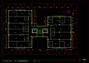 公寓办公室翻新图CAD施工图，办公空间CAD施工图纸下载