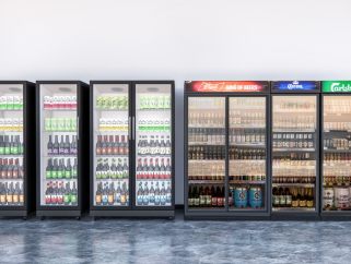 现代冰柜 立式冰柜 冰箱 超市冷藏柜 冷饮 饮料
